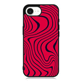 Pewdiepie Red And Black Wavy iPhone 16e Case DC1400