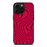 Pewdiepie Red And Black Wavy iPhone 16 Pro Case DC1400