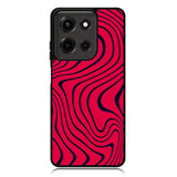 Pewdiepie Red And Black Wavy Motorola Moto G Power 5G 2025 DC1400