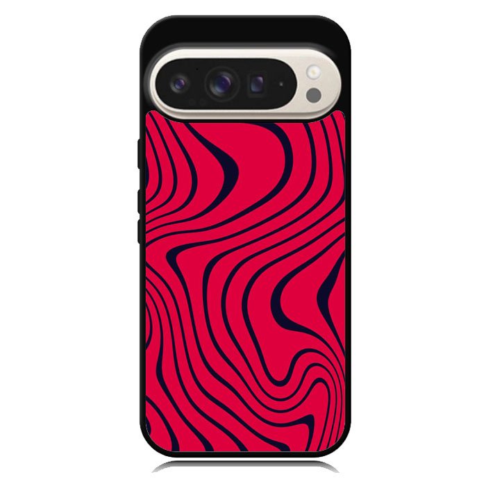 Pewdiepie Red And Black Wavy Google Pixel 10 | Google Pixel 10 Pro Case DC1400