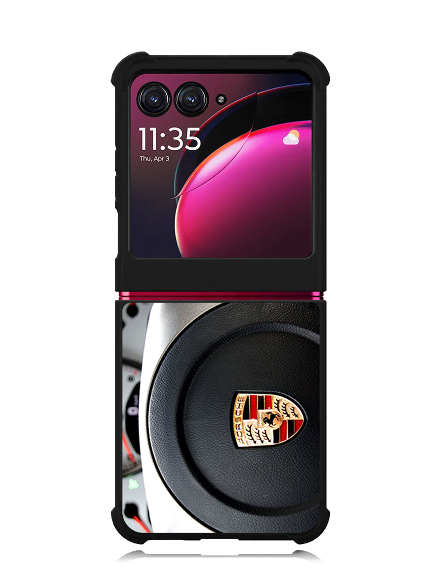 Porsche Logo 1st Motorola Moto Razr Plus 2023 , Moto Razr+ 2023 Case