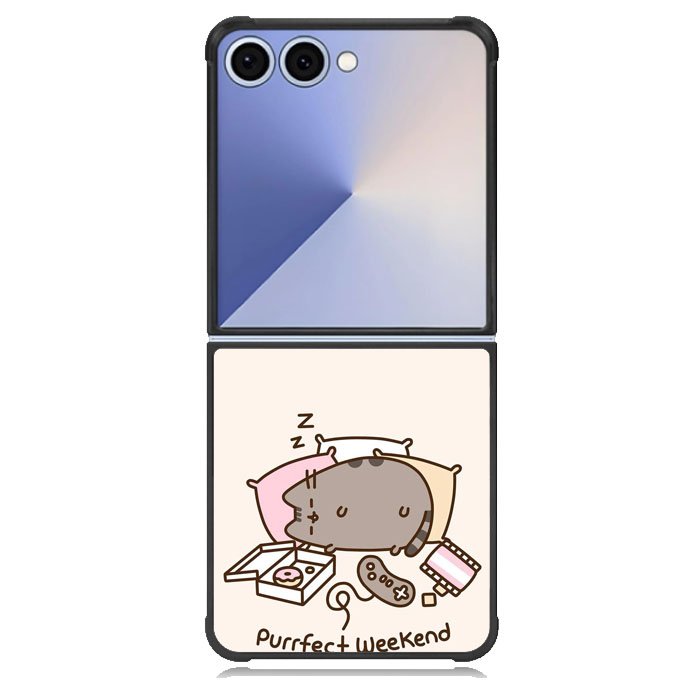 Pusheen Cat Samsung Galaxy Z Flip 7 Case DC1524