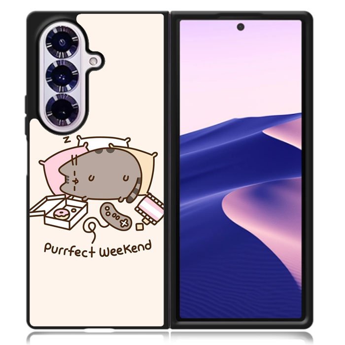Pusheen Cat Samsung Galaxy Z Fold 7 Case DC1524