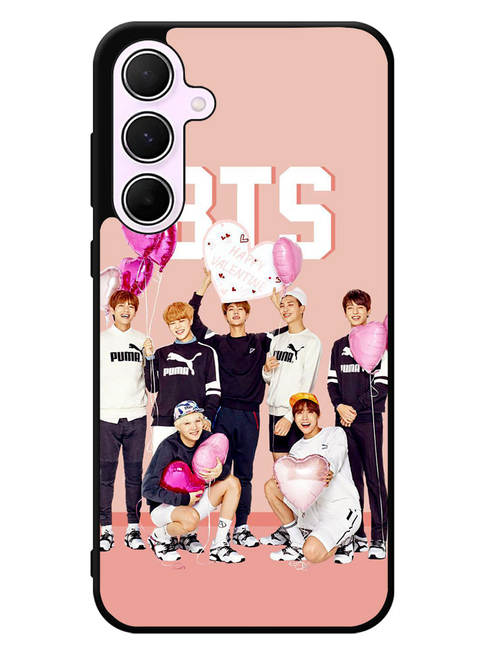 BTS Pink Samsung Galaxy A35 5G Case