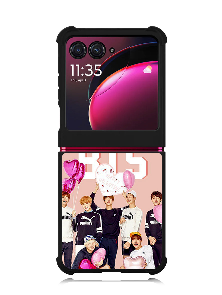 BTS Pink Motorola Moto Razr Plus 2023 , Moto Razr+ 2023 Case