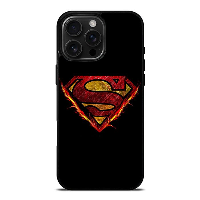 Superman Fire Logo iPhone 16 Pro Max Case DC1800
