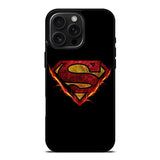 Superman Fire Logo iPhone 16 Pro Max Case DC1800