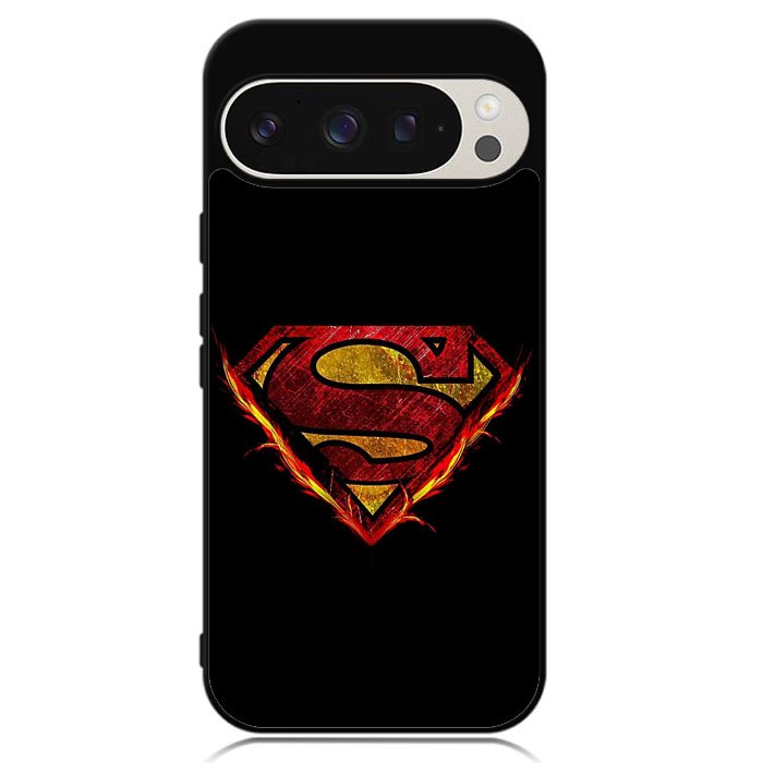 Superman Fire Logo Google Pixel 9 | Google Pixel 9 Pro Case DC1800