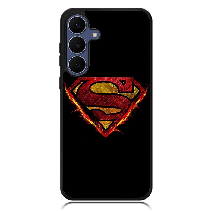 Superman Fire Logo Samsung Galaxy S24 Plus , Samsung Galaxy S24+ Case DC1800