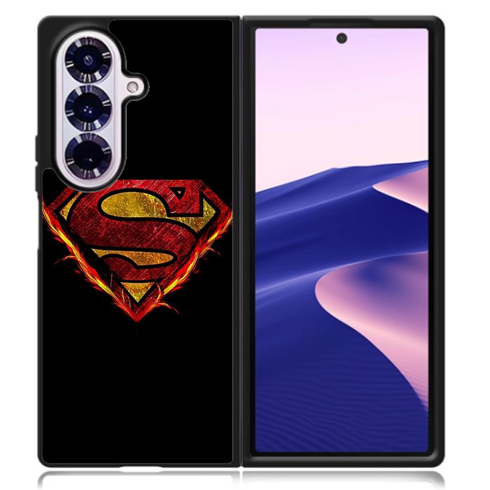 Superman Fire Logo Samsung Galaxy Z Fold 7 Case DC1800