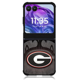 university georgia bulldogs Logo 1st Motorola Moto Razr Plus 2024 , Moto Razr+ 2024 Case