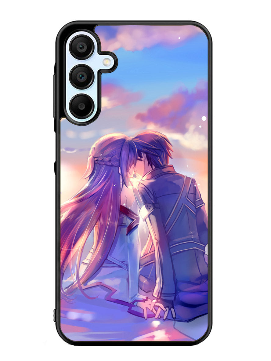 sword art online kirito and asuna Samsung Galaxy A25 5G Case