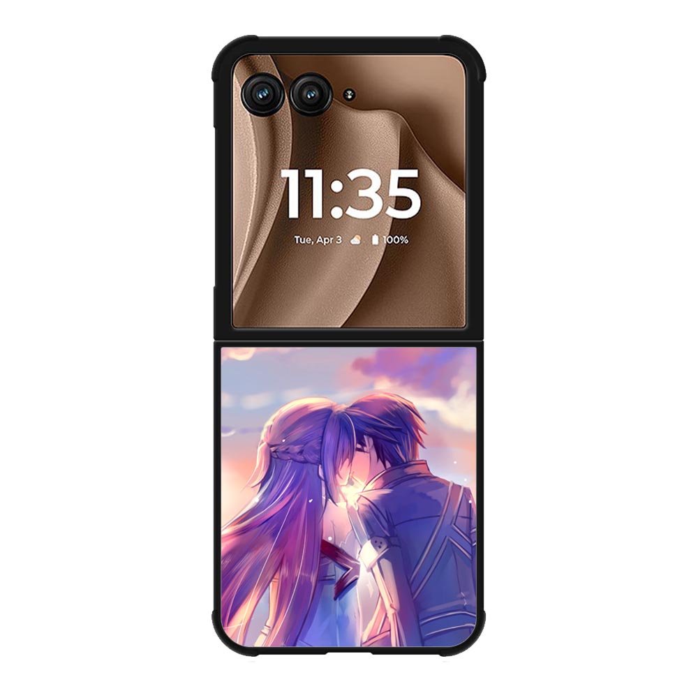 sword art online kirito and asuna Motorola Moto RAZR Plus 2025 Case