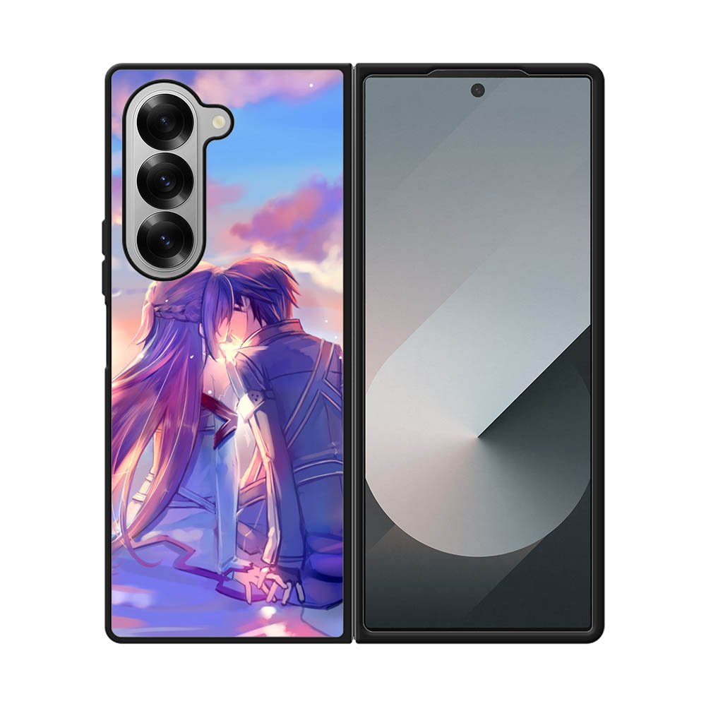 sword art online kirito and asuna Samsung Galaxy Z Fold 7 5G Case