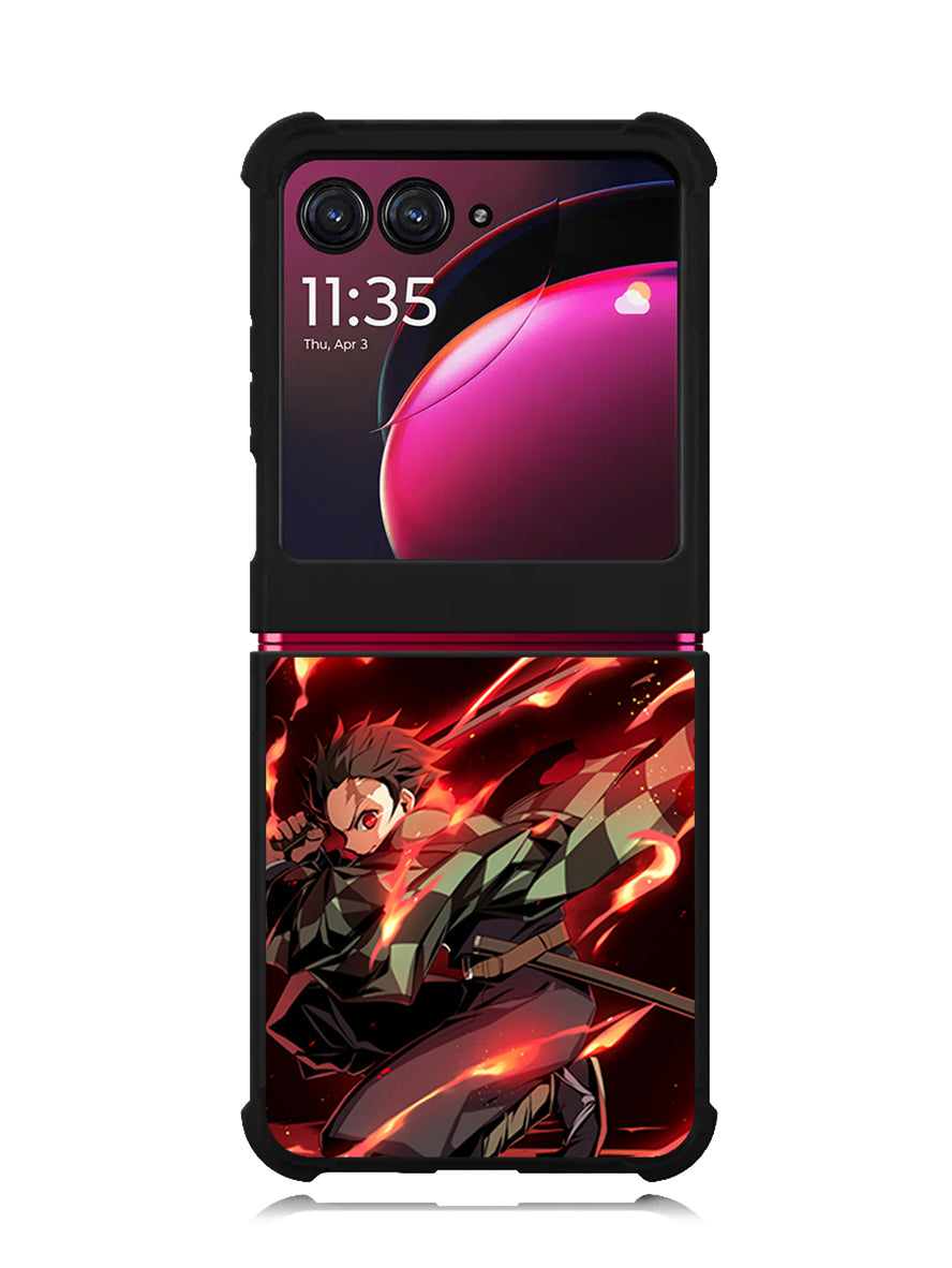 kimetsu no yaiba tanjiro Motorola Moto Razr Plus 2023 , Moto Razr+ 2023 Case