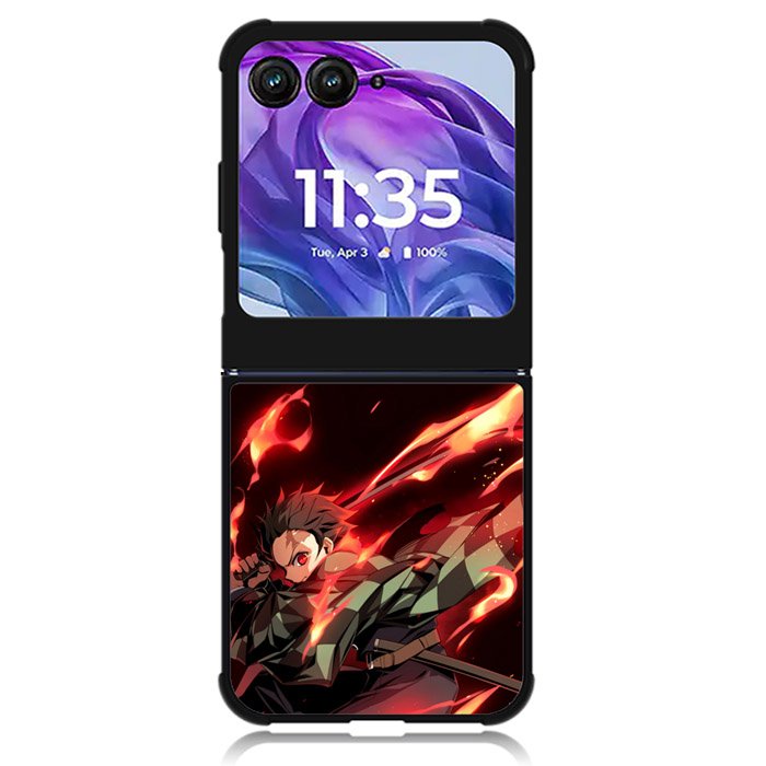 kimetsu no yaiba tanjiro Motorola Moto Razr Plus 2024 , Moto Razr+ 2024 Case