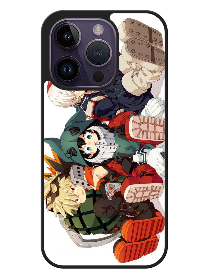 My Hero Academia Deku X Bakugou X Todoroki iPhone 14 Pro Case BLN1404