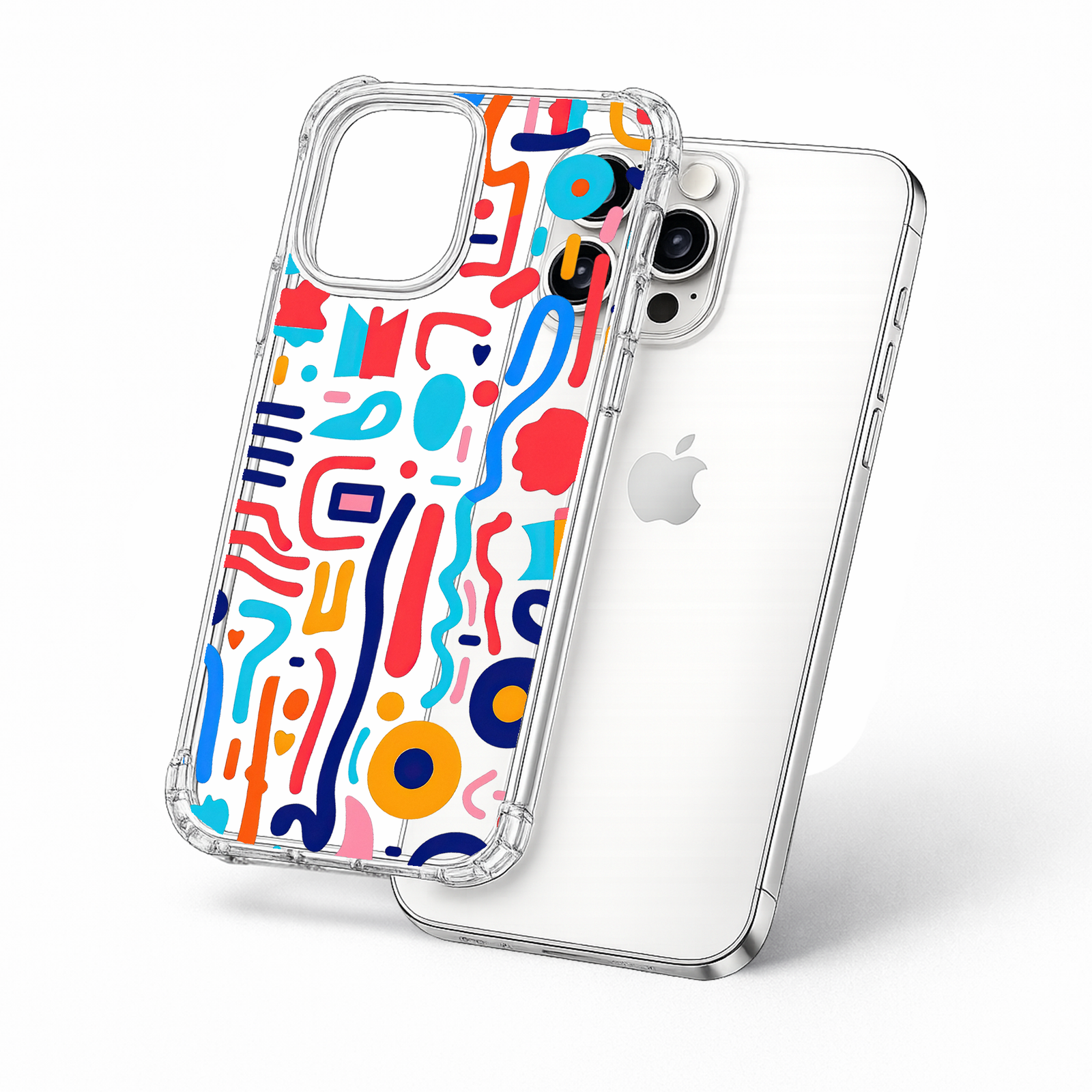 Colorful Abstract iPhone Case , Samsung Case, Modern Art Phone Cover, Trendy Geometric MagSafe Case, Vibrant Aesthetic Case