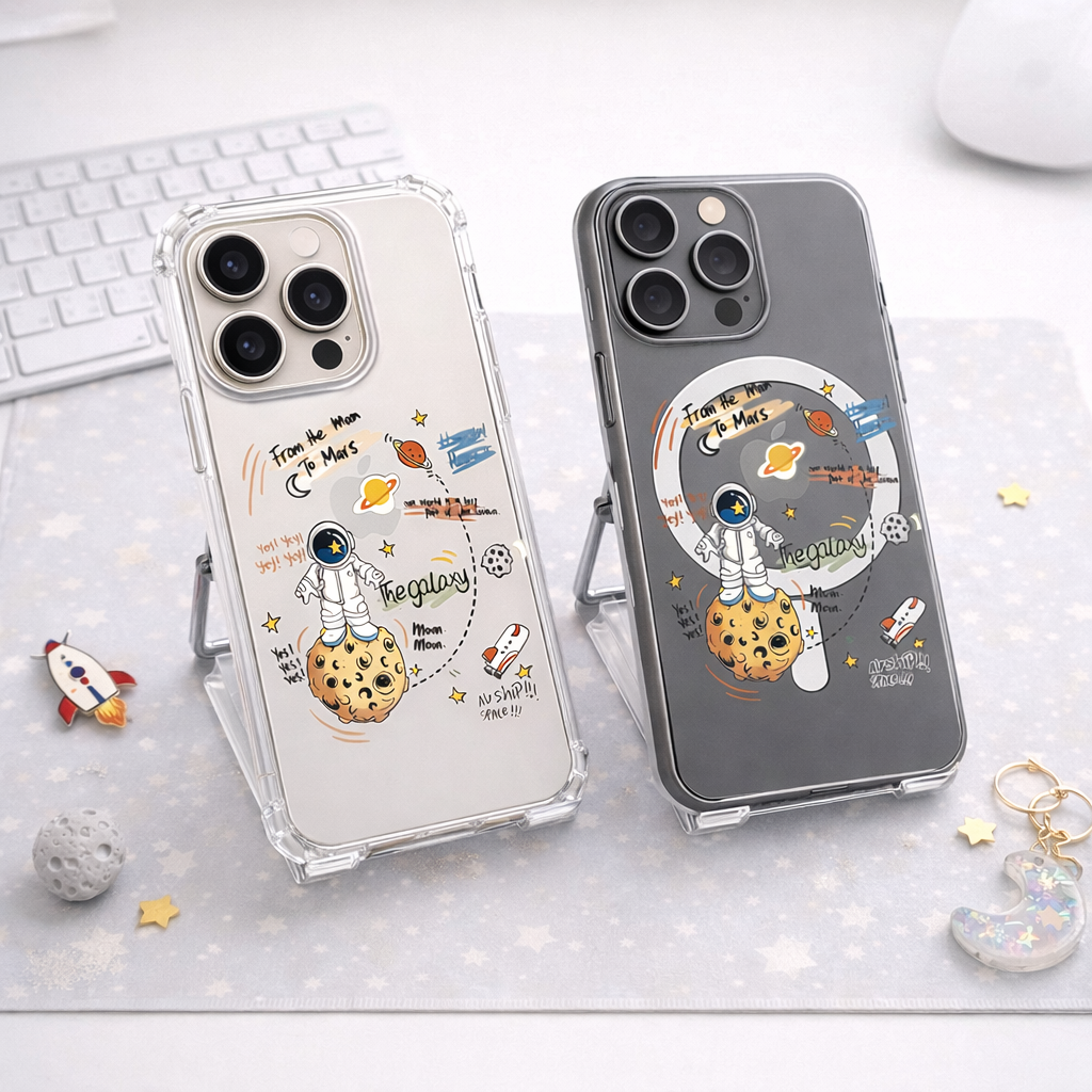 Space Astronaut iPhone Case , Samsung Case, Galaxy Phone Cover, Cute Cosmic MagSafe Case, Planet Universe Space Lover Gift