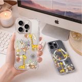Cute Safari Animal iPhone Case , Samsung Case, Giraffe Monkey Jungle Phone Cover, Kids Animal MagSafe Case, Fun Wildlife Gift