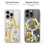 Cute Safari Animal iPhone Case , Samsung Case, Giraffe Monkey Jungle Phone Cover, Kids Animal MagSafe Case, Fun Wildlife Gift
