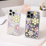 Retro Daisy Flower iPhone Case , Samsung Case, Groovy Floral Phone Cover, Pastel Flower MagSafe Case, Cute Aesthetic 70s Style Gift