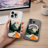 Mountain Landscape iPhone Case , Samsung Case, Nature Adventure Phone Cover, Scenic Forest Road MagSafe Case, Hiking Lover Gift
