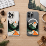 Mountain Landscape iPhone Case , Samsung Case, Nature Adventure Phone Cover, Scenic Forest Road MagSafe Case, Hiking Lover Gift
