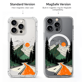 Mountain Landscape iPhone Case , Samsung Case, Nature Adventure Phone Cover, Scenic Forest Road MagSafe Case, Hiking Lover Gift