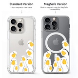 Cute Duck Family iPhone Case , Samsung Case, Funny Goose Crowd Phone Cover, Minimalist Animal MagSafe Case, Farmhouse Gift