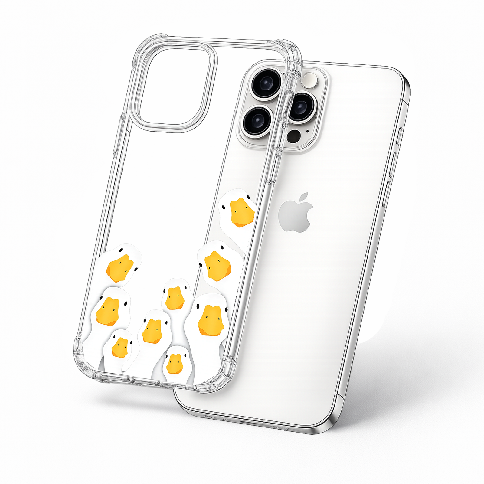 Cute Duck Family iPhone Case , Samsung Case, Funny Goose Crowd Phone Cover, Minimalist Animal MagSafe Case, Farmhouse Gift