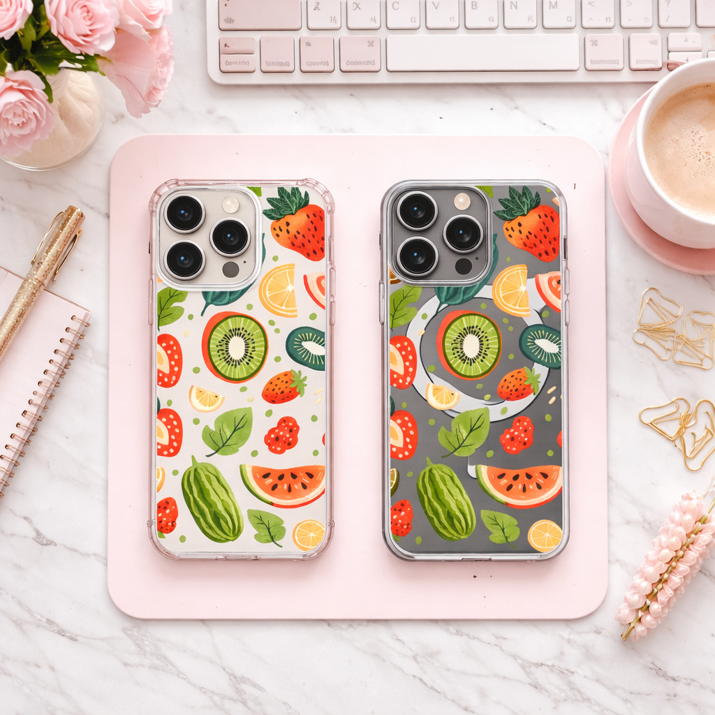 Summer Fruit iPhone Case , Samsung Case, Watermelon Strawberry Phone Cover, Colorful Citrus MagSafe Case, Fresh Aesthetic Gift