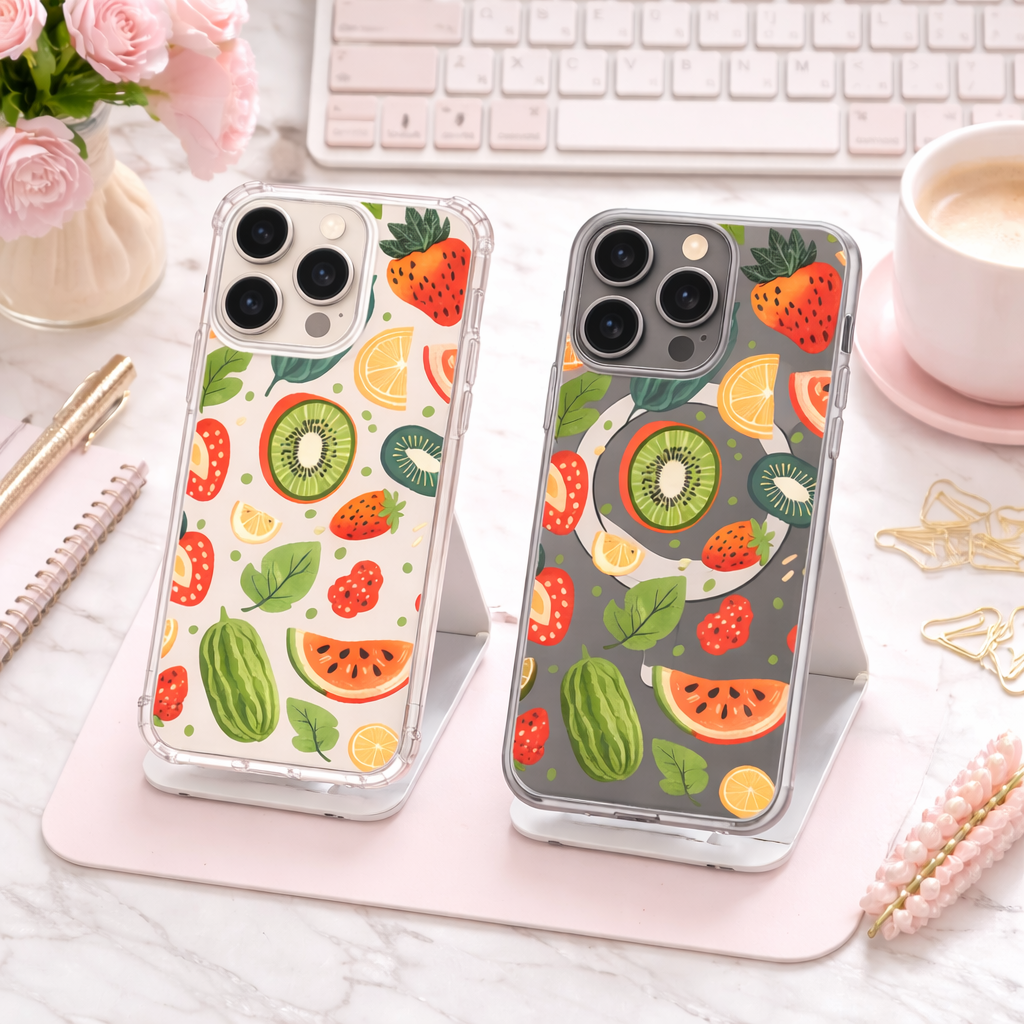 Summer Fruit iPhone Case , Samsung Case, Watermelon Strawberry Phone Cover, Colorful Citrus MagSafe Case, Fresh Aesthetic Gift