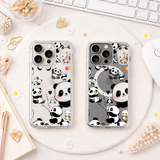 Cute Panda iPhone Case , Samsung Case, Kawaii Panda Pattern Phone Cover, Animal Lover MagSafe Case, Adorable Panda Gift