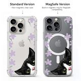 Peekaboo Tuxedo Cat iPhone Case , Samsung Case, Cute Black White Kitty Phone Cover, Cat Mom Gift, MagSafe Case