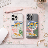 Leopard Jungle iPhone Case , Samsung Case, Tropical Wildlife Phone Cover, Exotic Animal Art, MagSafe Compatible