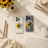Sunflower Quote iPhone Case , Samsung Case, Be a Sunflower Inspirational Phone Cover, Motivational Floral MagSafe Case