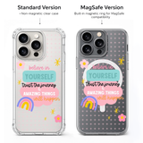 Believe in Yourself iPhone Case , Samsung Case, Motivational Quote Phone Cover, Positive Affirmation MagSafe Case
