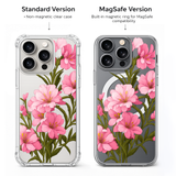 Pink Blossom Floral iPhone Case , Samsung Case, Elegant Flower Phone Cover, Feminine Botanical MagSafe Case
