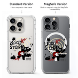 Rockstar Black Cat iPhone Case , Samsung Case, Punk Music Kitty Phone Cover, Alternative MagSafe Case