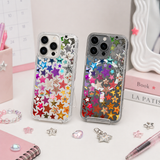 Colorful Glitter Star Pattern iPhone Case , Samsung Case, Y2K Aesthetic Phone Cover, MagSafe Case