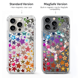 Colorful Glitter Star Pattern iPhone Case , Samsung Case, Y2K Aesthetic Phone Cover, MagSafe Case