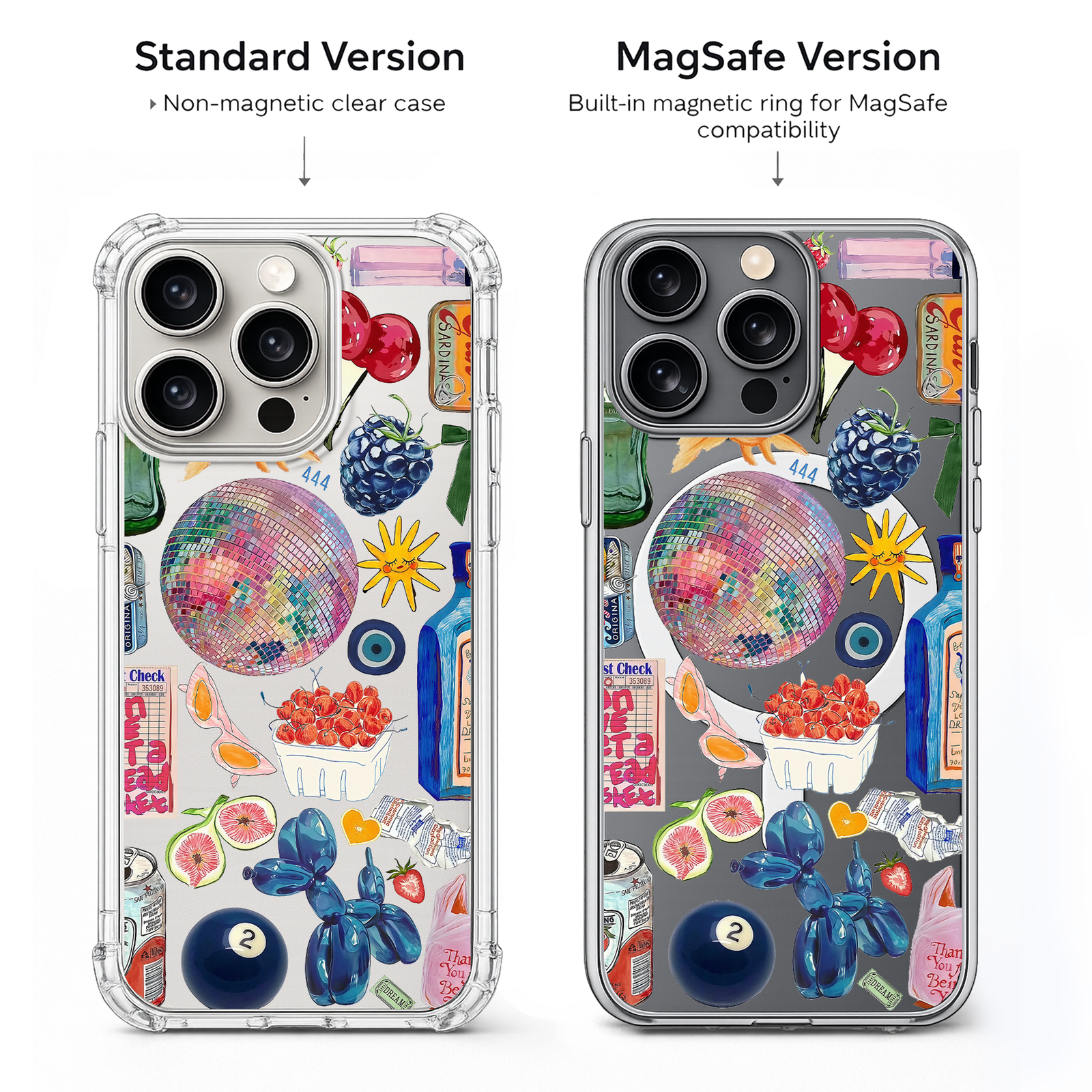 Eclectic Disco Collage iPhone Case , Samsung Case, Retro Aesthetic Art Phone Cover, Trendy MagSafe Case