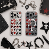 Gothic Star Pattern iPhone Case , Samsung Case, Emo Punk Aesthetic Phone Cover, Alternative MagSafe Case