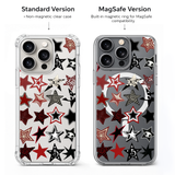 Gothic Star Pattern iPhone Case , Samsung Case, Emo Punk Aesthetic Phone Cover, Alternative MagSafe Case