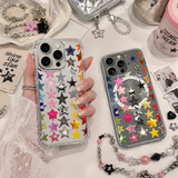 Colorful Star Sticker iPhone Case , Samsung Case, Y2K Aesthetic Star Phone Cover, MagSafe Case