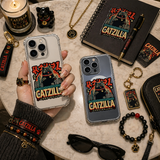 Catzilla Japanese Cat Monster iPhone Case , Samsung Case, Retro Kaiju Kitty Phone Cover, MagSafe Case