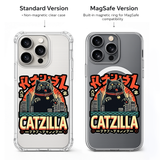 Catzilla Japanese Cat Monster iPhone Case , Samsung Case, Retro Kaiju Kitty Phone Cover, MagSafe Case