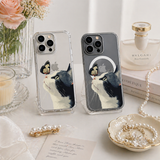 Butterfly and Cat iPhone Case , Samsung Case, Whimsical Kitty Nature Phone Cover, MagSafe Case