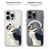 Butterfly and Cat iPhone Case , Samsung Case, Whimsical Kitty Nature Phone Cover, MagSafe Case